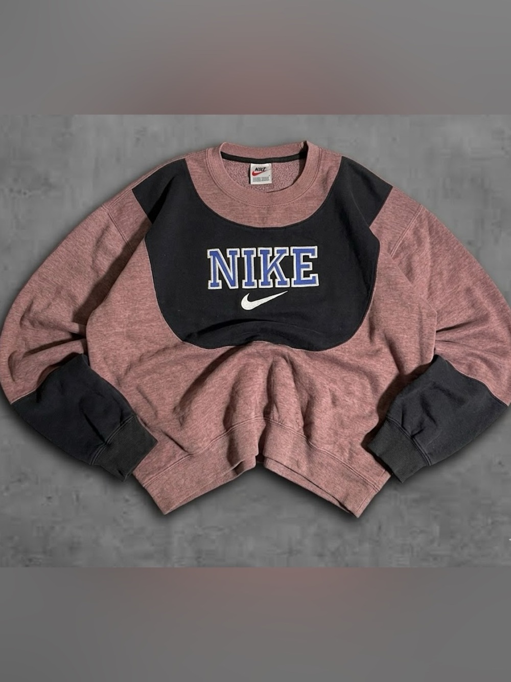 90s Vintage NIKE Rework Crewneck Embroidered Sweater